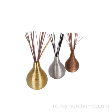 zilveren fles aroma diffuser cadeaet set